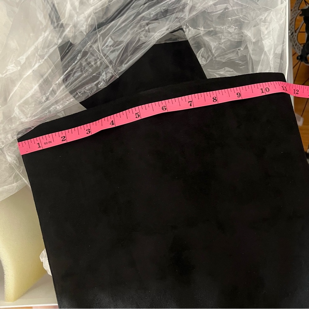 ❌SOLD❌ Good American Women’s 100% Suede Over the Knee Boots Slouchy Black 7 NWT - Picture 12 of 15